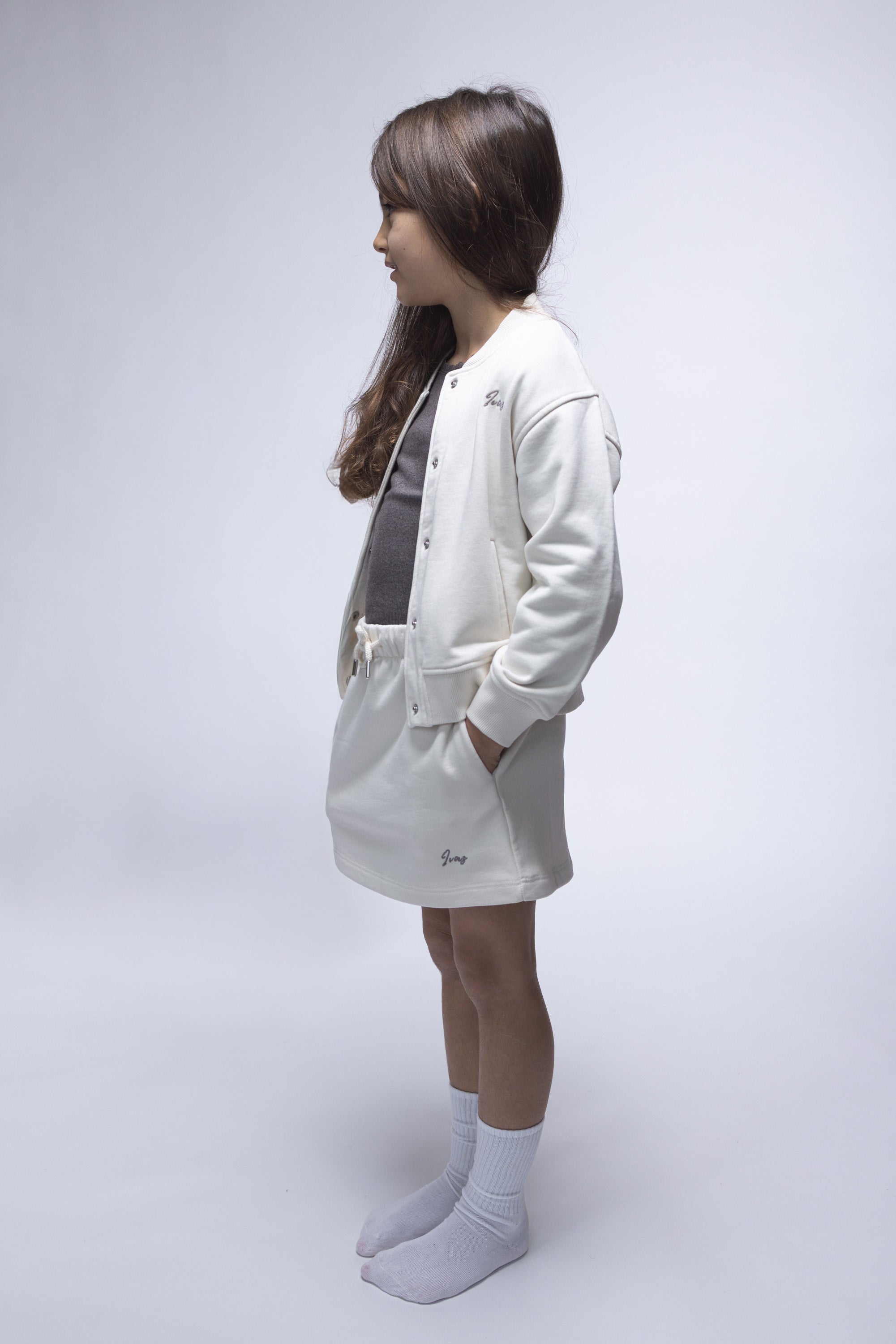 JUPE DROITE À LIENS DE SERRAGE